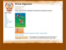 Tablet Screenshot of divinealignment.com